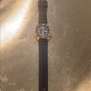 Seiko Turtle Gold and Black